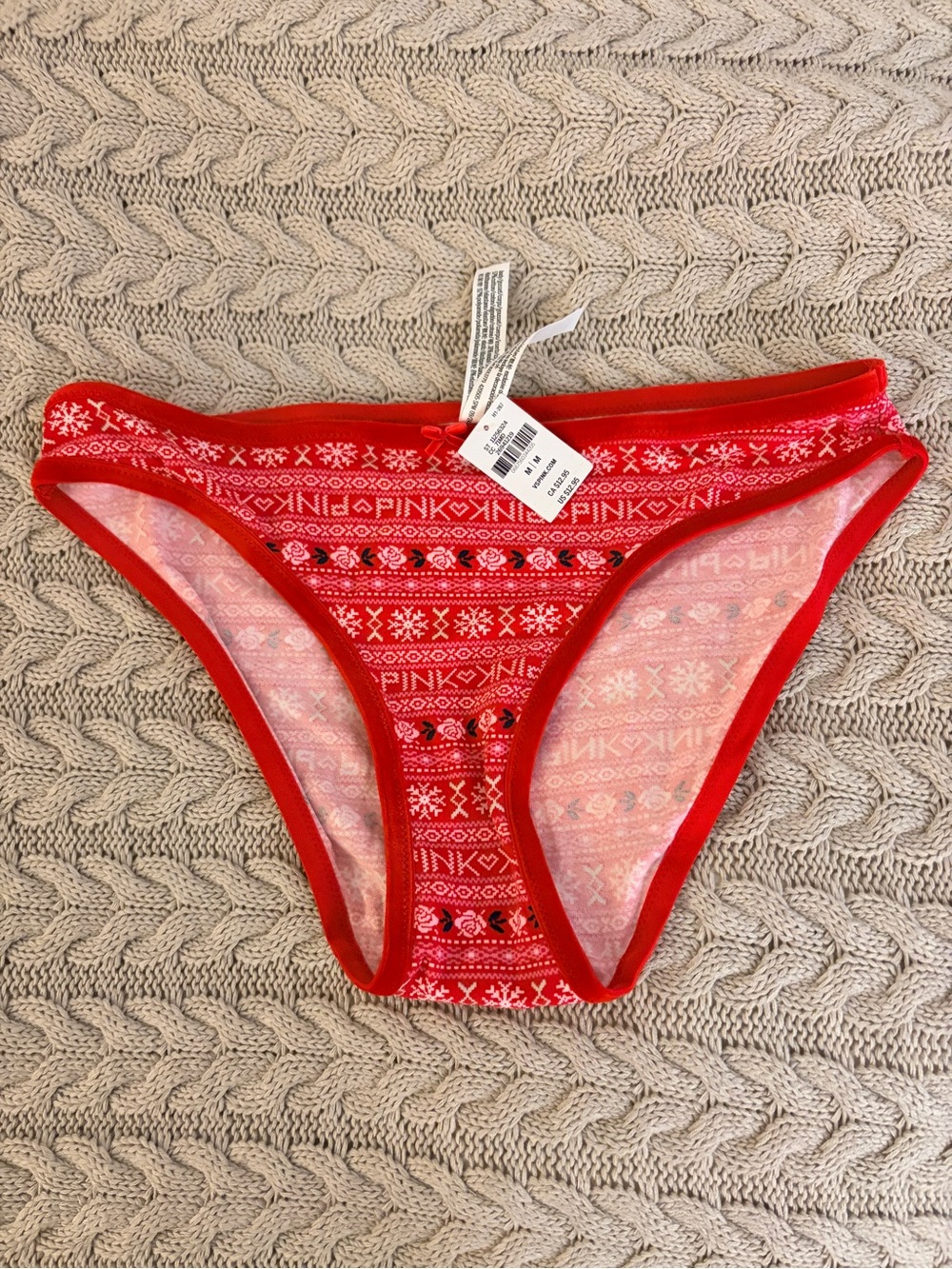 PINK Victoria's Secret Red panties M